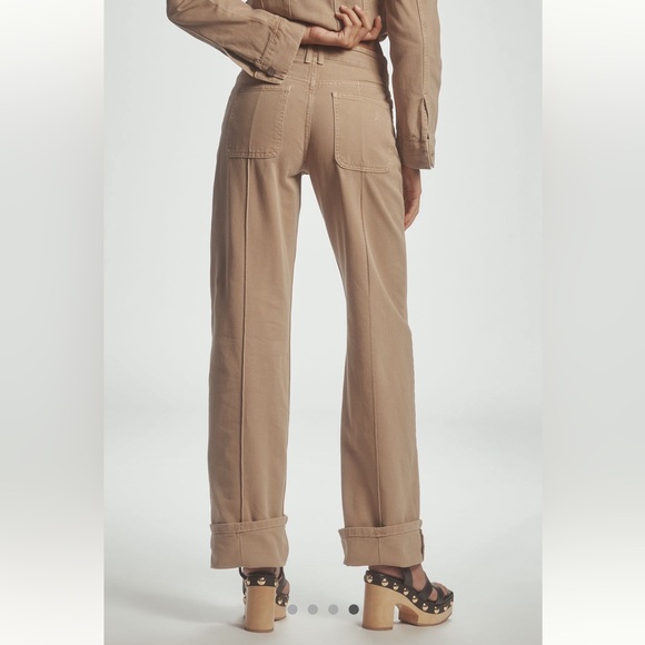 Damson Madder NWT Sz 2 or 8 (runs a little small) 100% cotton Sylvie khaki jeans - Picture 9 of 15